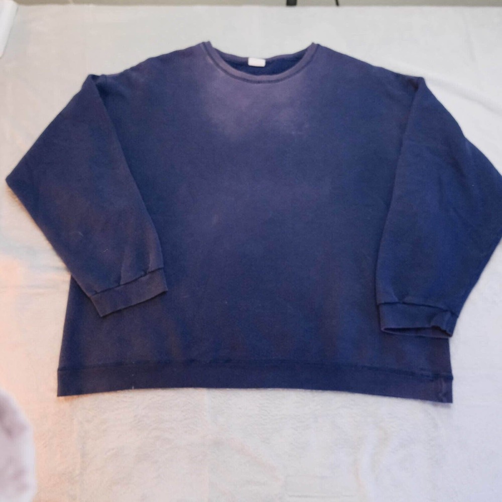Vintage Hanes Sweatshirt XL Extreme Sun Faded Mens Workwear Designer Distressed